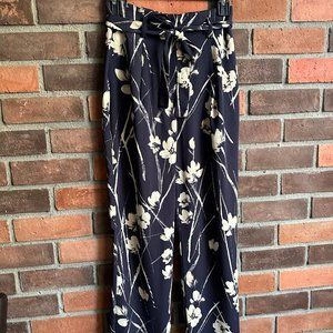 Zare belted floral pant